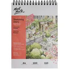 MONT MARTE - Croquera de Dibujo Jumbo A4 100 Hojas 110gsm