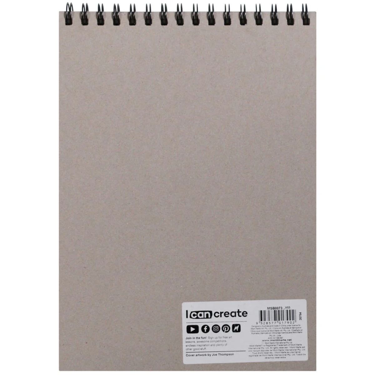MONT MARTE - Mont Marte Croquera de Dibujo Jumbo A4 100 Hojas 110gsm