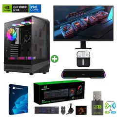 INTEL - Pc Gamer i5-12400F - 32GB - RTX 5060TI - 2TB Parlante + Monitor 27 + HP COC-B