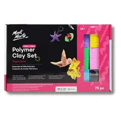 MONT MARTE - Set Arcilla Polimérica Make n Bake 75 Piezas con Herramientas