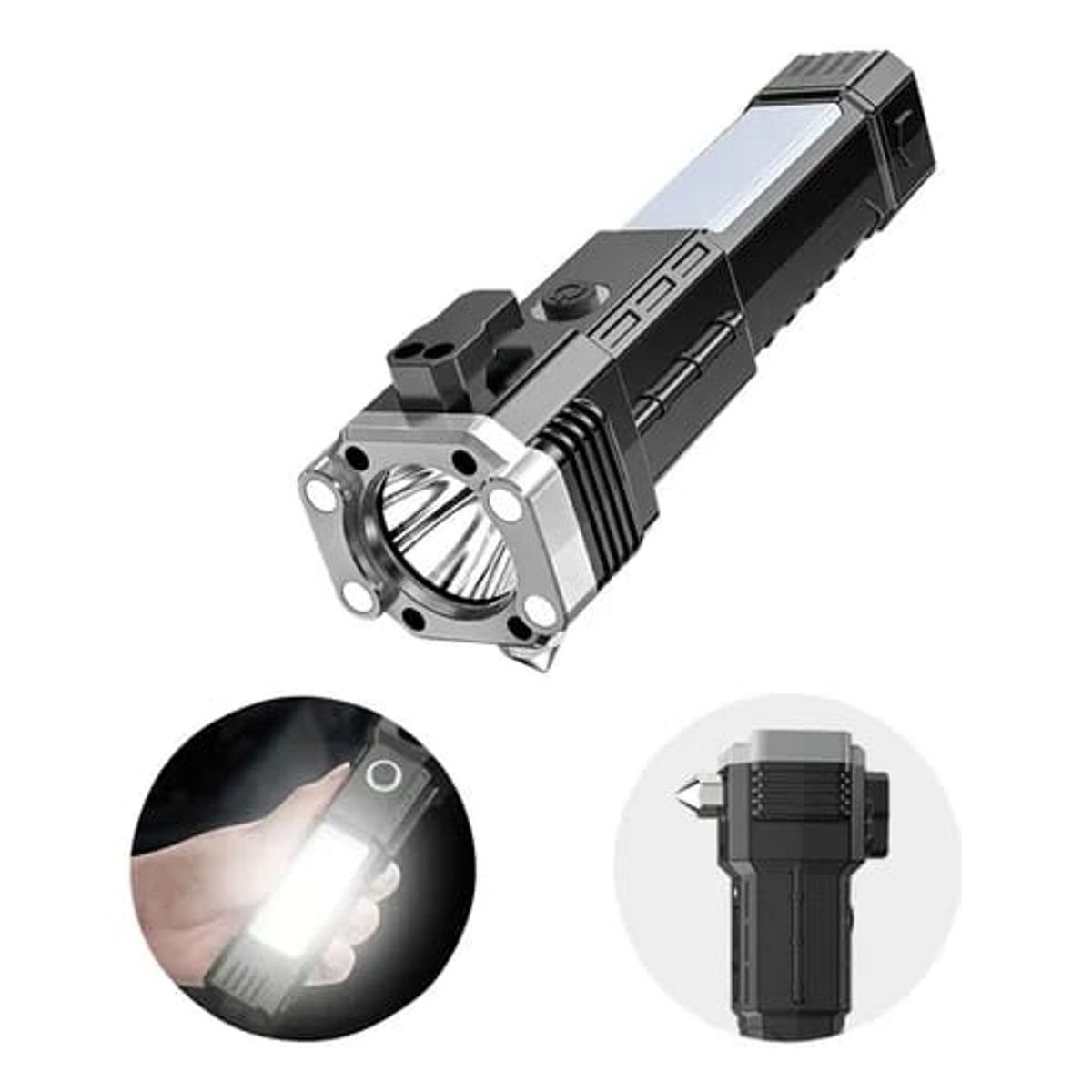GENERICO - Linterna Led 3w Torch Multifuncional Magnética Recargable
