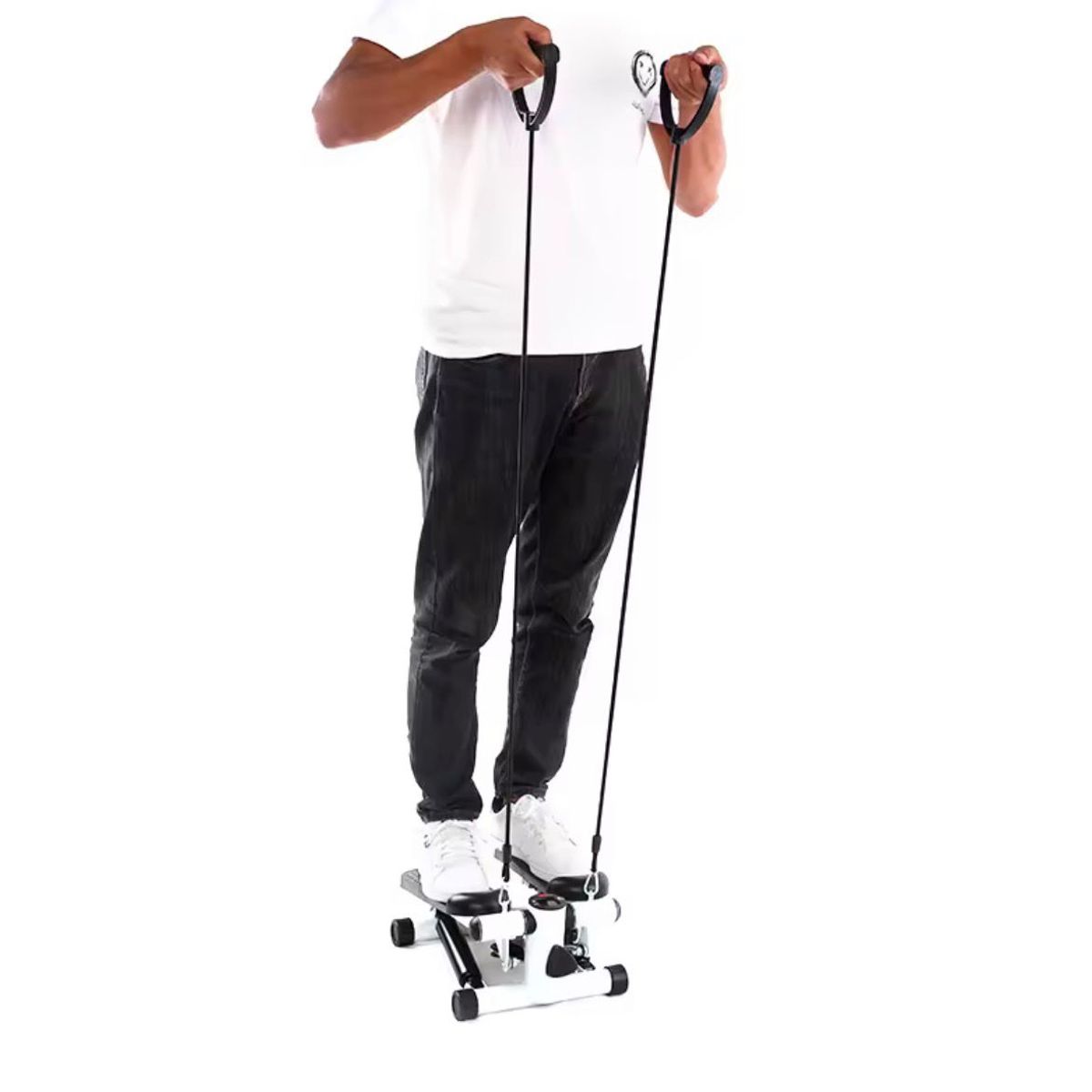 GENERICO - Mini Escaladora Fitness Portátil con Bandas Elásticas para Ejercicio en Casa