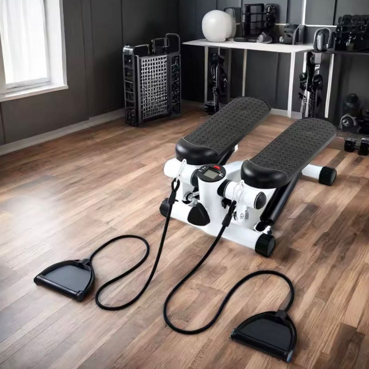 GENERICO - Mini Escaladora Fitness Portátil con Bandas Elásticas para Ejercicio en Casa