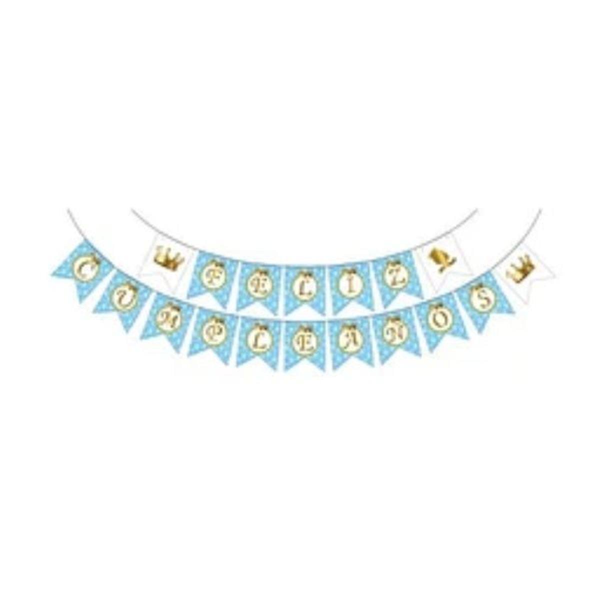 GENERICO - Set de decoracion feliz cumpleaños futbol
