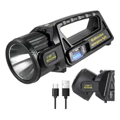 GENERICO - Linternas Led Potentes Recargables Solar Adkar Usb Linterna