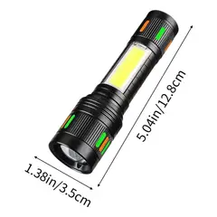 GENERICO - Linternas Led Potentes Recargables Solar Adkar Usb Linterna