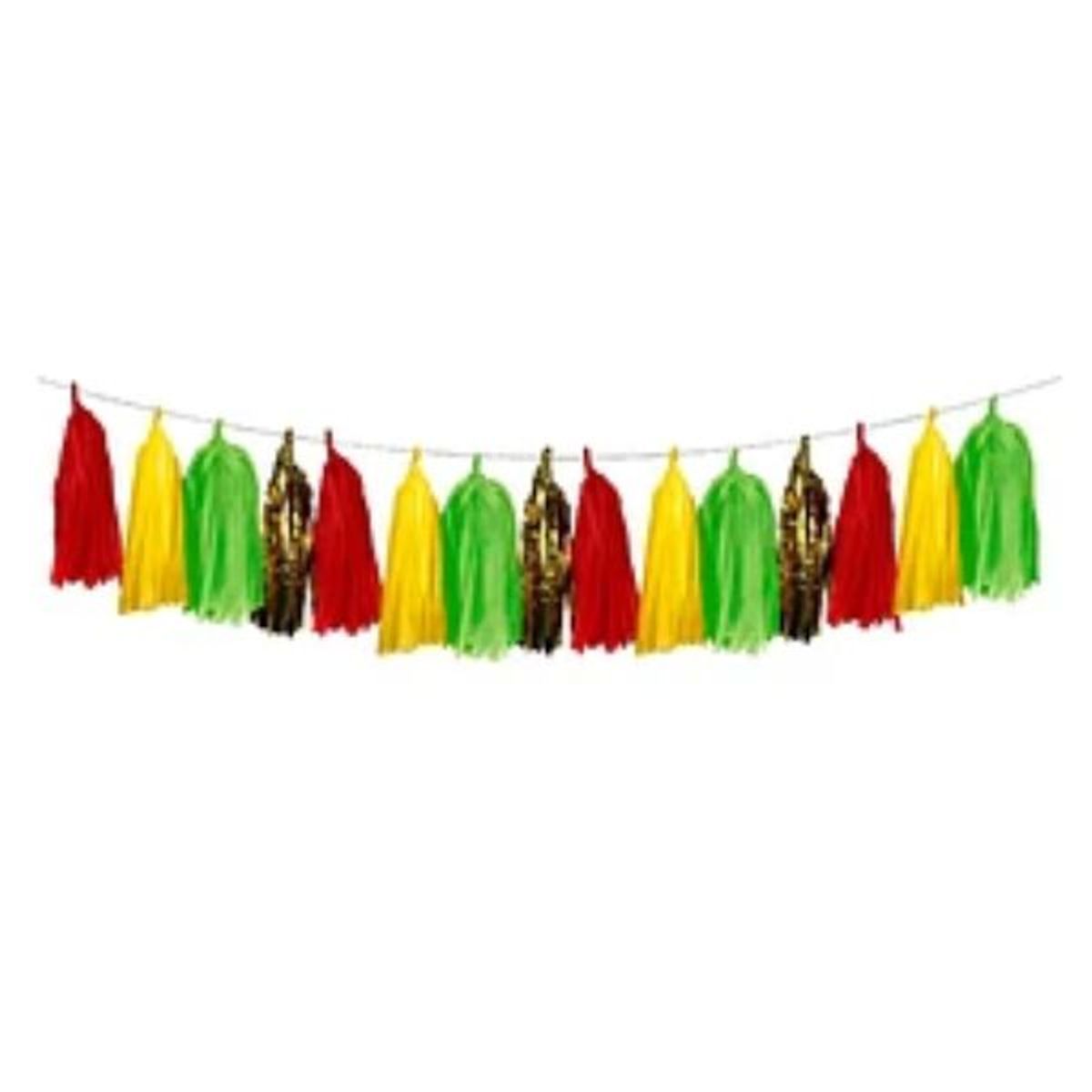 GENERICO - Guirnalda tassel multicolor 3m