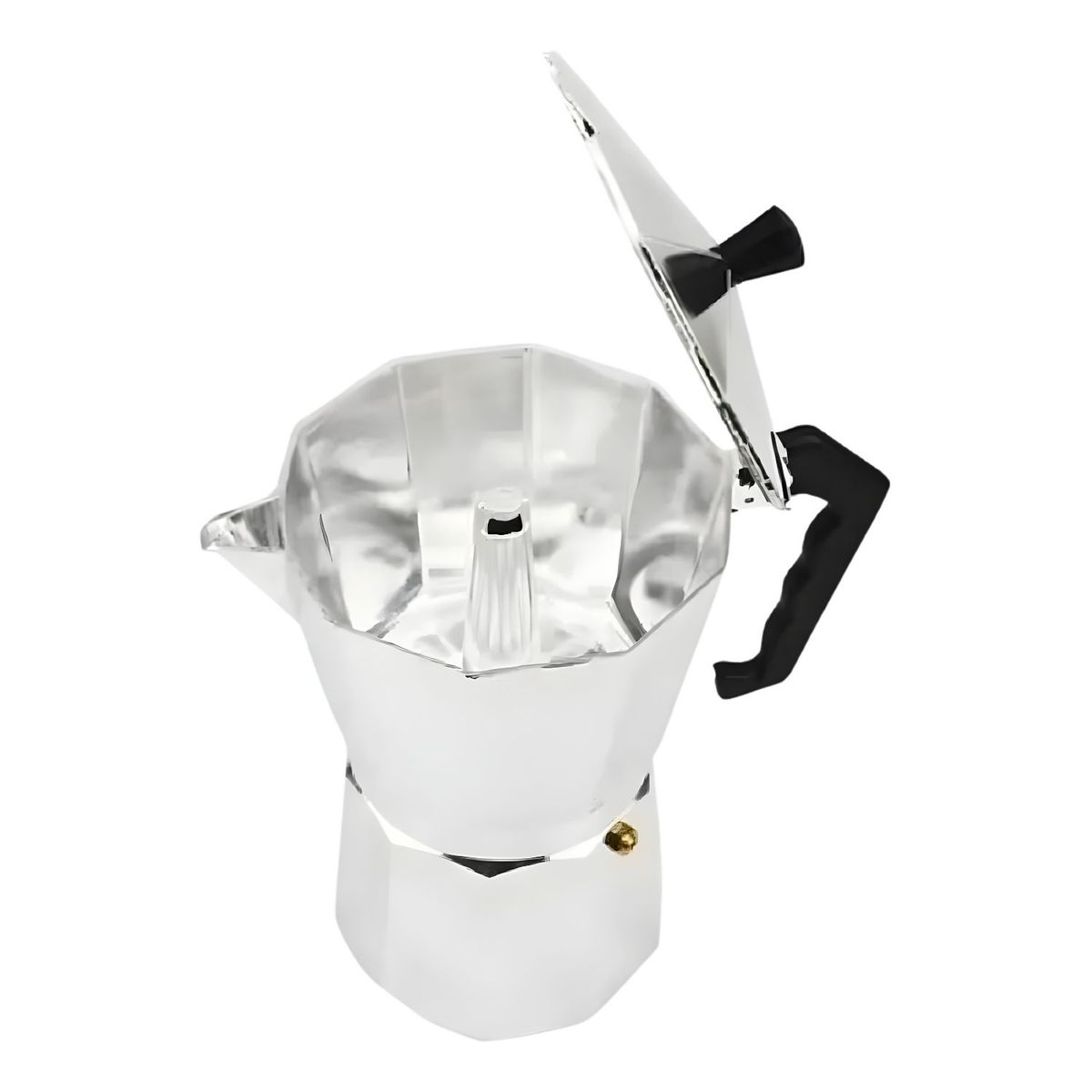 GENERICO - Cafetera Italiana Espresso 3 Tazas Plateado Aluminio Manual