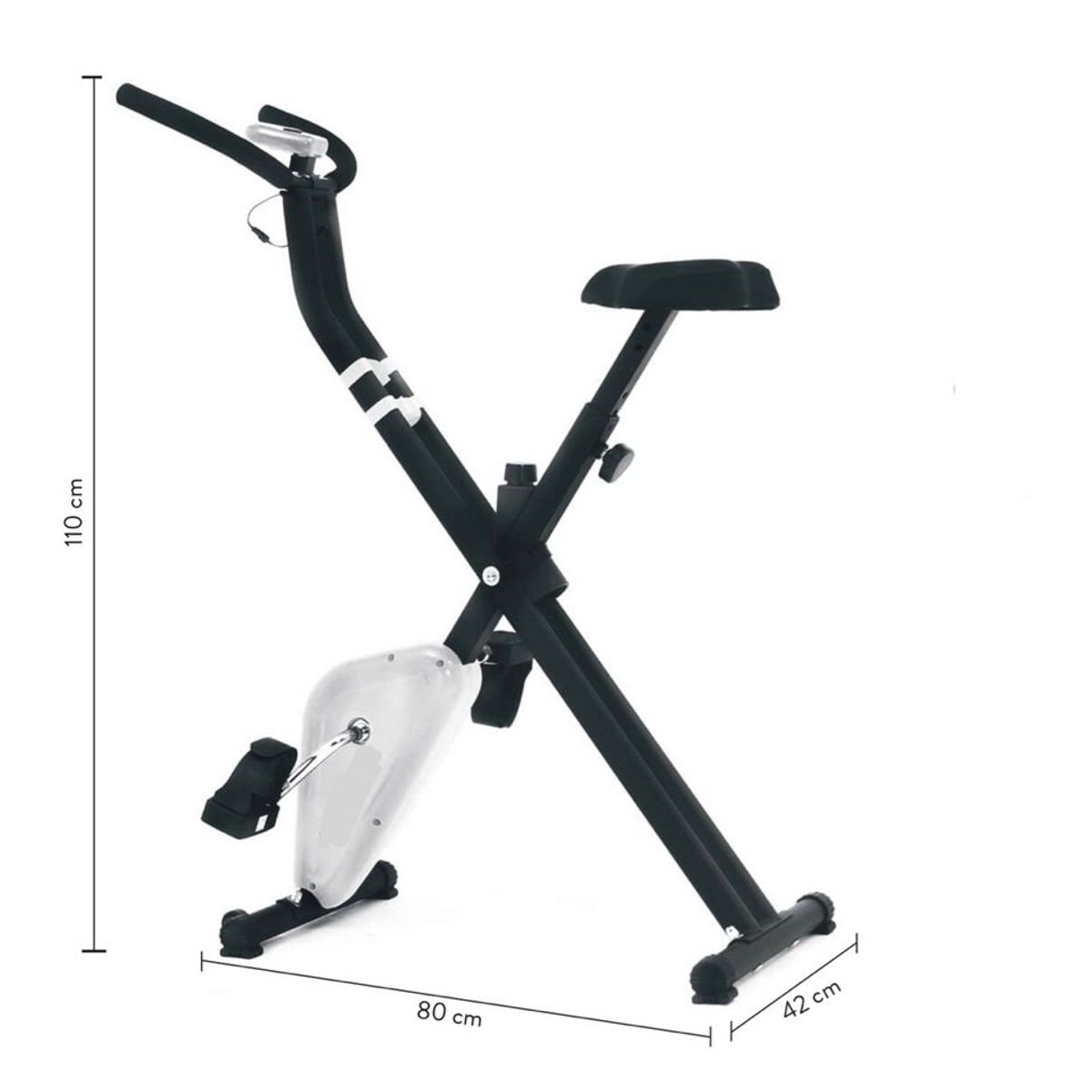 GENERICO - Bicicleta Estática Plegable X10 para Ejercicio en Casa Fitness