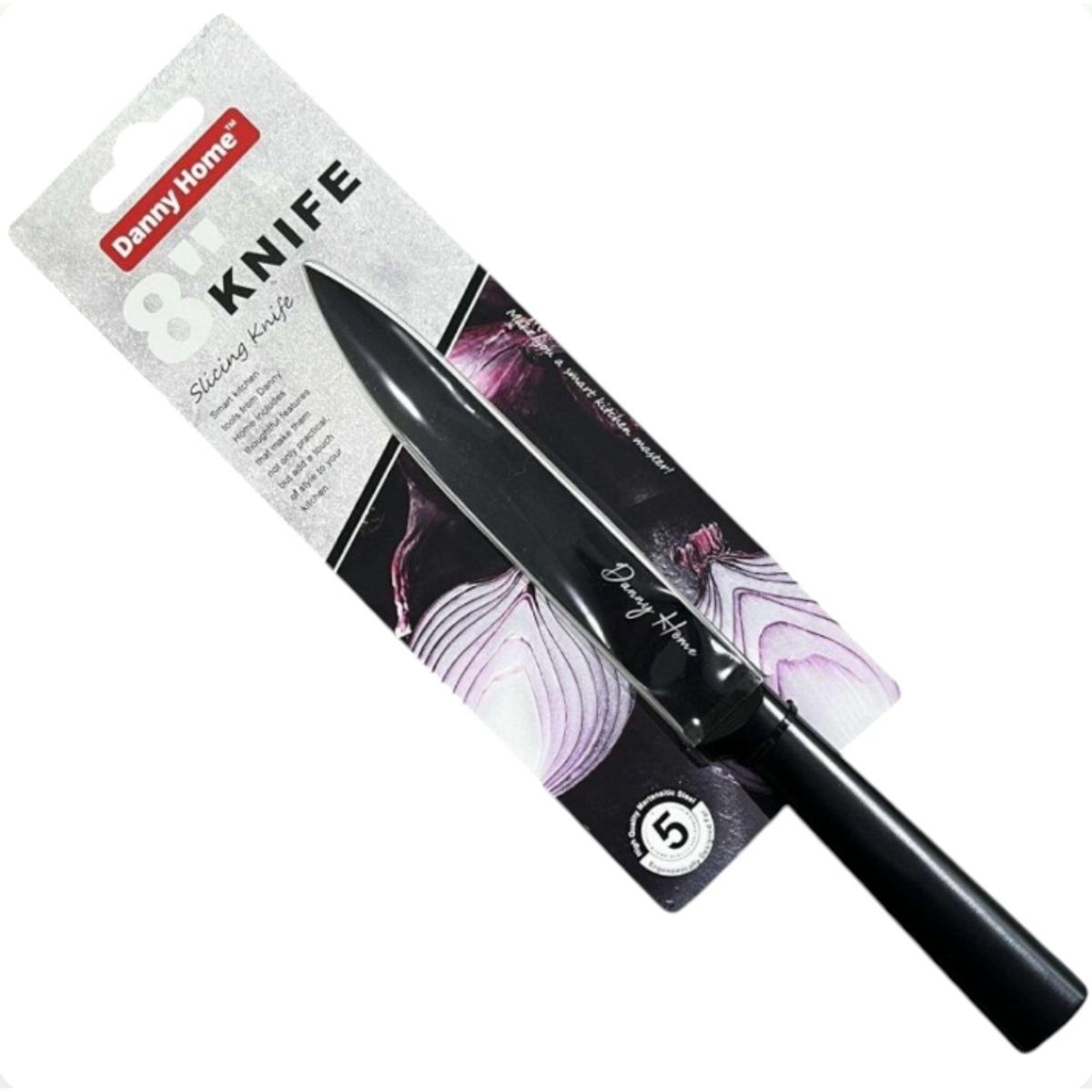 GENERICO - Cuchillo Trinchador 33 Cm Mango Plastico Antideslizante Pro