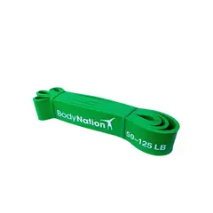 BODY NATION - Banda Elástica Power Band Verde 50-125 lbs 45mm Calistenia Gym