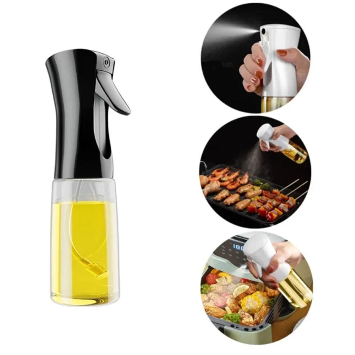 GENERICO - Botella Spray Aceite Cocina 20 Cm Pulverizacion Fina
