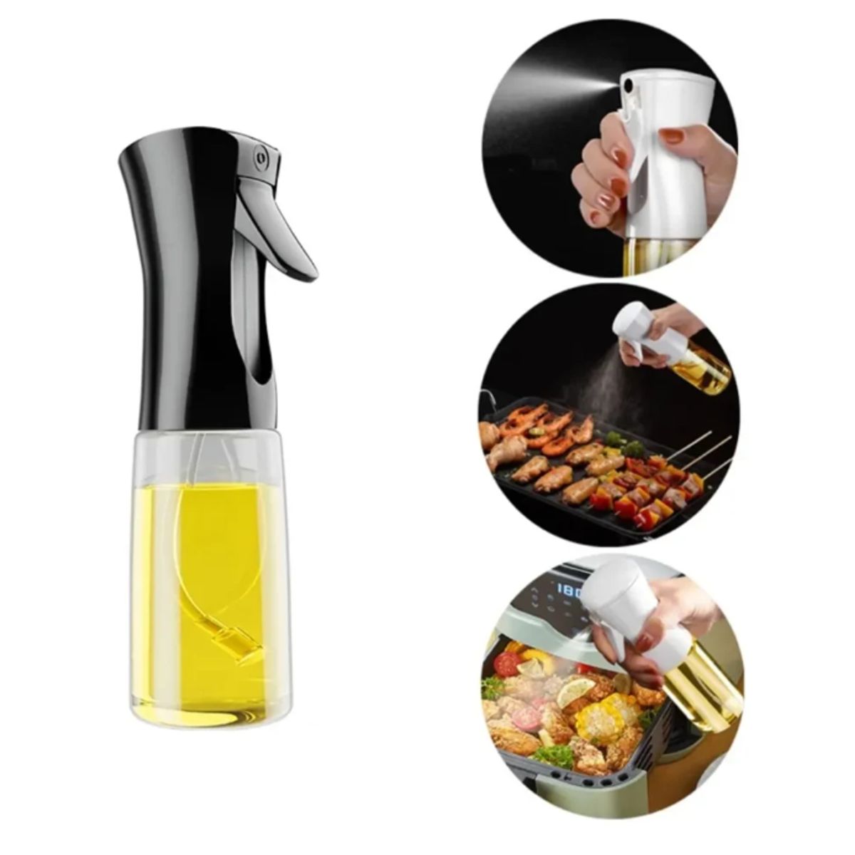GENERICO - Botella Spray Aceite Cocina 20 Cm Pulverizacion Fina