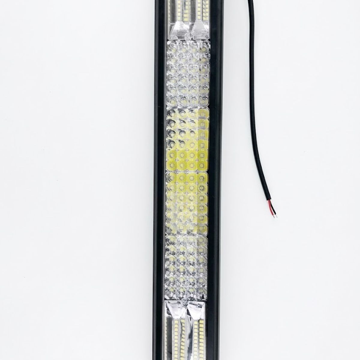 GENERICO - Barra 132 Led Luz Blanco/ambar Strobo 28 Pulgadas