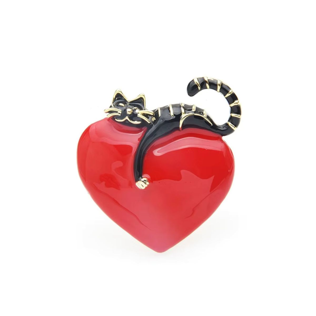 LILY JOYAS - Prendedor Ropa Corazón de Gato