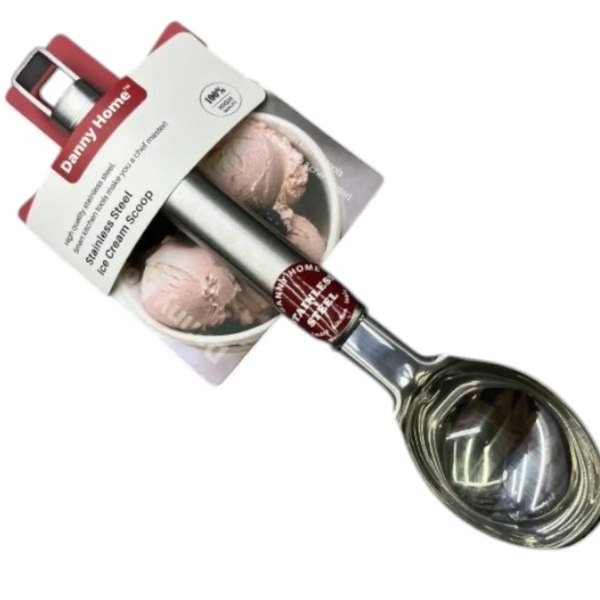 GENERICO - Cuchara Helado 22 Cm Acero Resistente Porciones Perfectas
