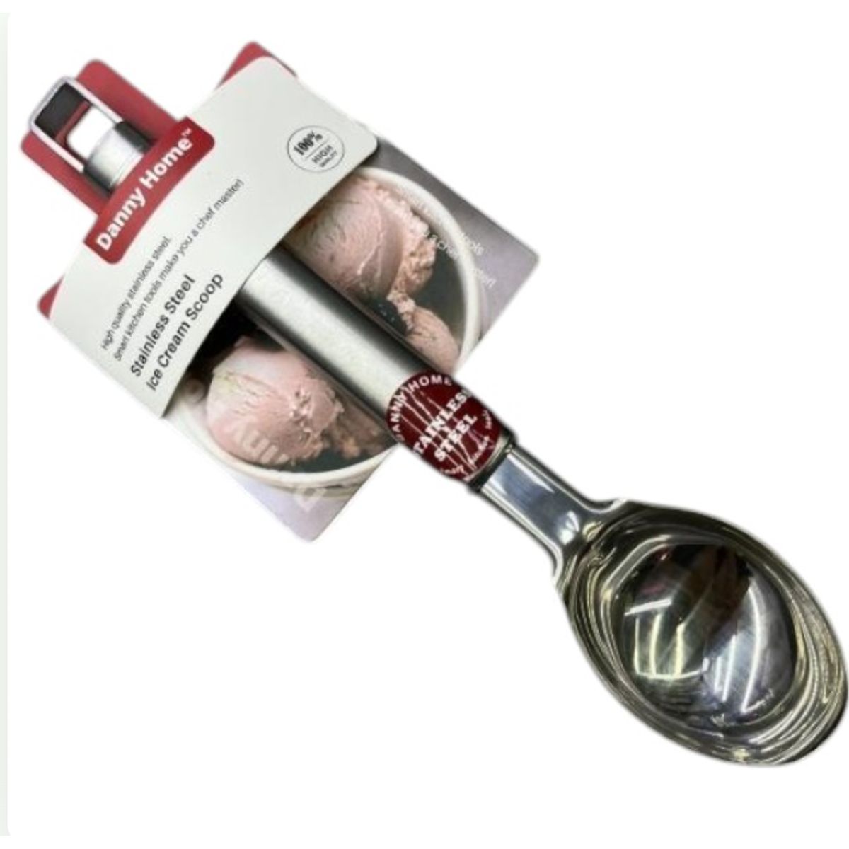 GENERICO - Cuchara Helado 22 Cm Acero Resistente Porciones Perfectas