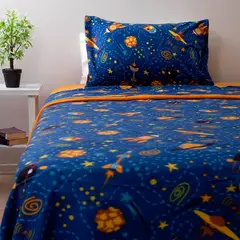 DORAL - SABANAS POLAR INFANTIL KIDS UNIVERSO 1.5 PLAZA