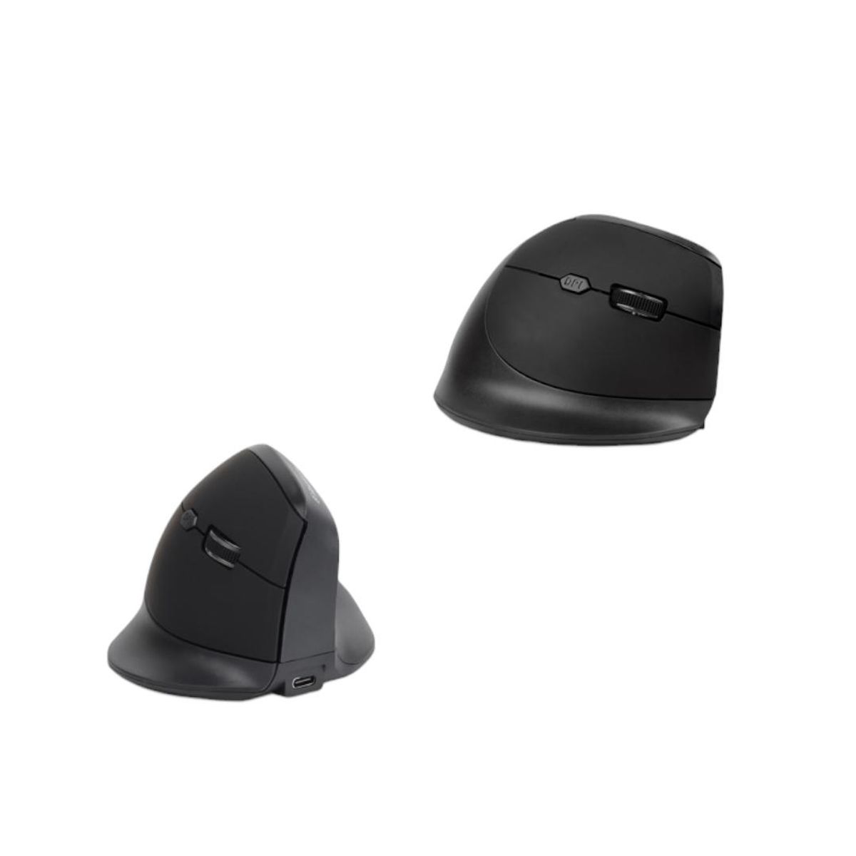 GENERICO - Mouse Vertical Inalámbrico Ergonómico Bluetooth + USB Recargable DPI Ajustable