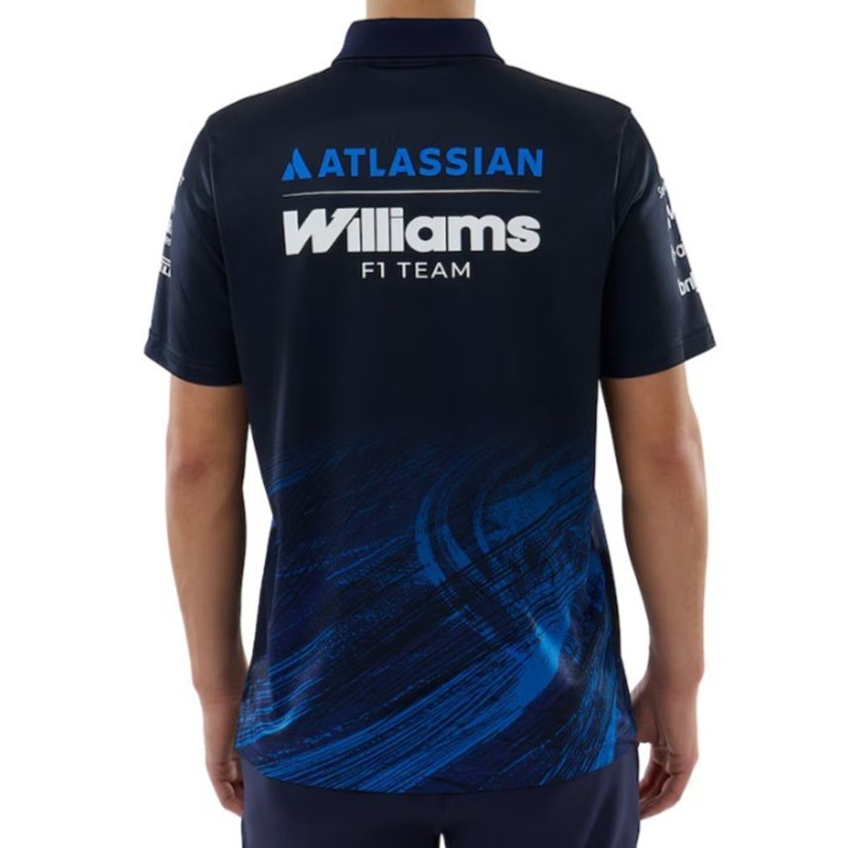 NEW ERA - Polera Polo  NEW ERA Atlassian Williams F1 Team Oficial 2026 Azul Marino