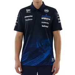 NEW ERA - Polera Polo Atlassian Williams F1 Team Oficial 2026 Azul Marino