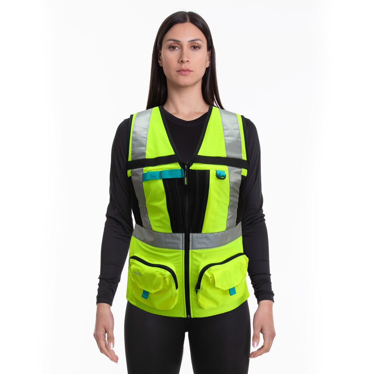 JAYSON - Chaleco Geologo Minero Alta Visibilidad Mujer CERTIFICADO