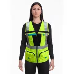 JAYSON - Chaleco Geologo Minero Alta Visibilidad Mujer CERTIFICADO