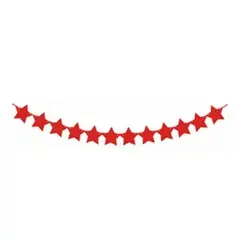 GENERICO - Guirnalda de estrellas rojas 3m