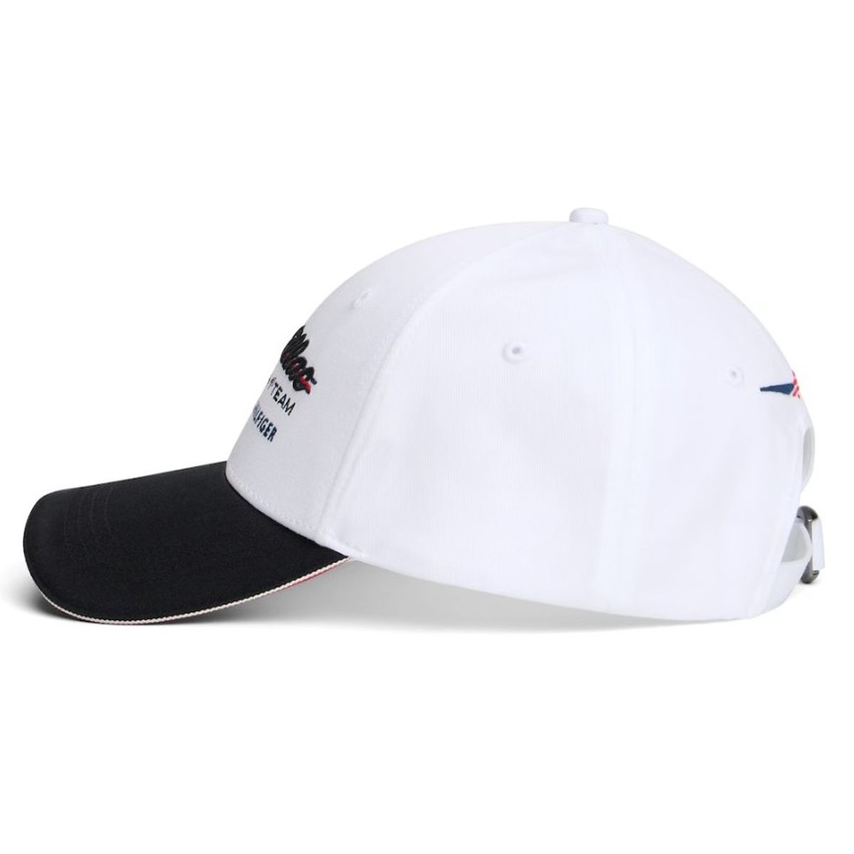TOMMY HILFIGER - Gorro TOMMY HILFIGER Logo Cadillac F1 Team Oficial 2026 Script Blanco/Negro