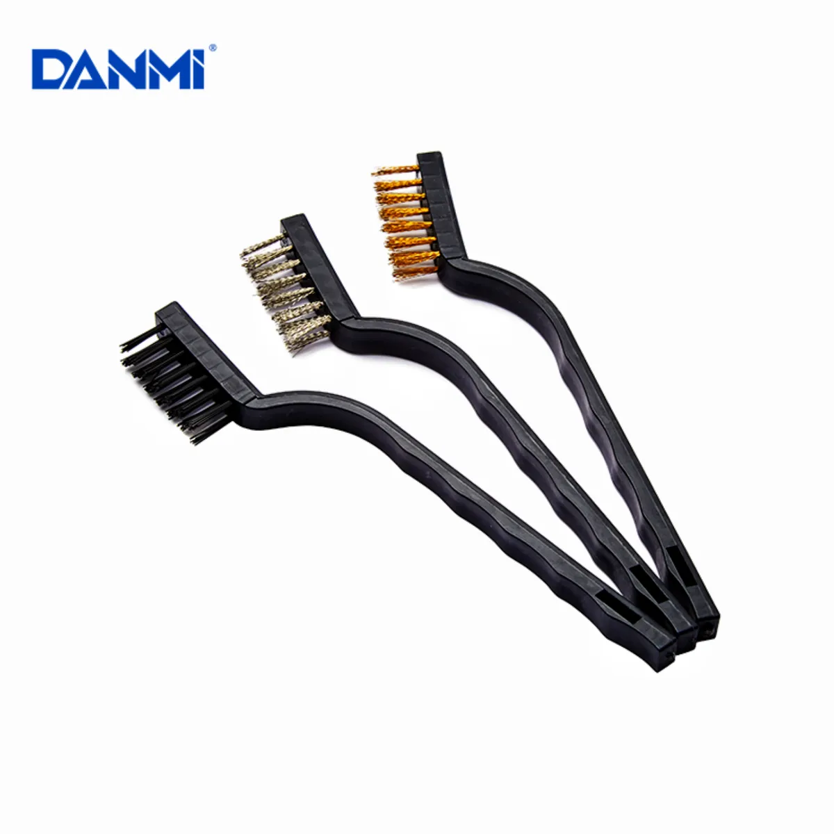 DANMI - Set 3 Cepillos Limpieza Accesorios Hogar Oxido Auto Danmi