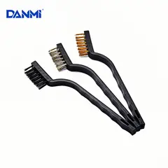 DANMI - Set 3 Cepillos Limpieza Accesorios Hogar Oxido Auto