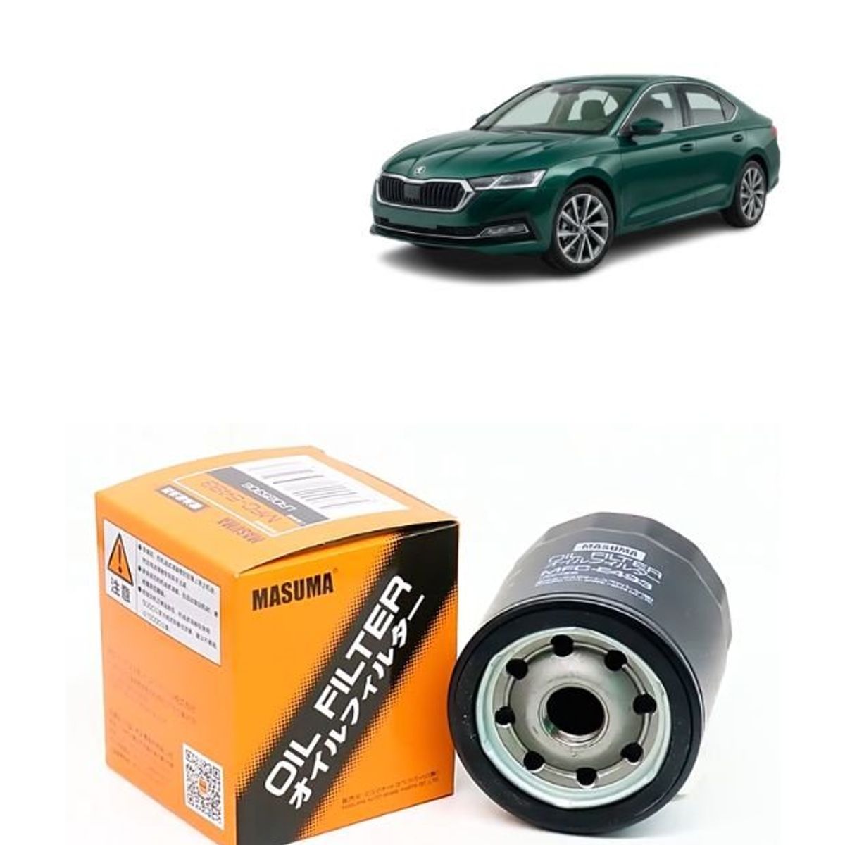 GENERICO - Filtro de Aceite Masuma Para  Skoda Octavia MFC-1122
