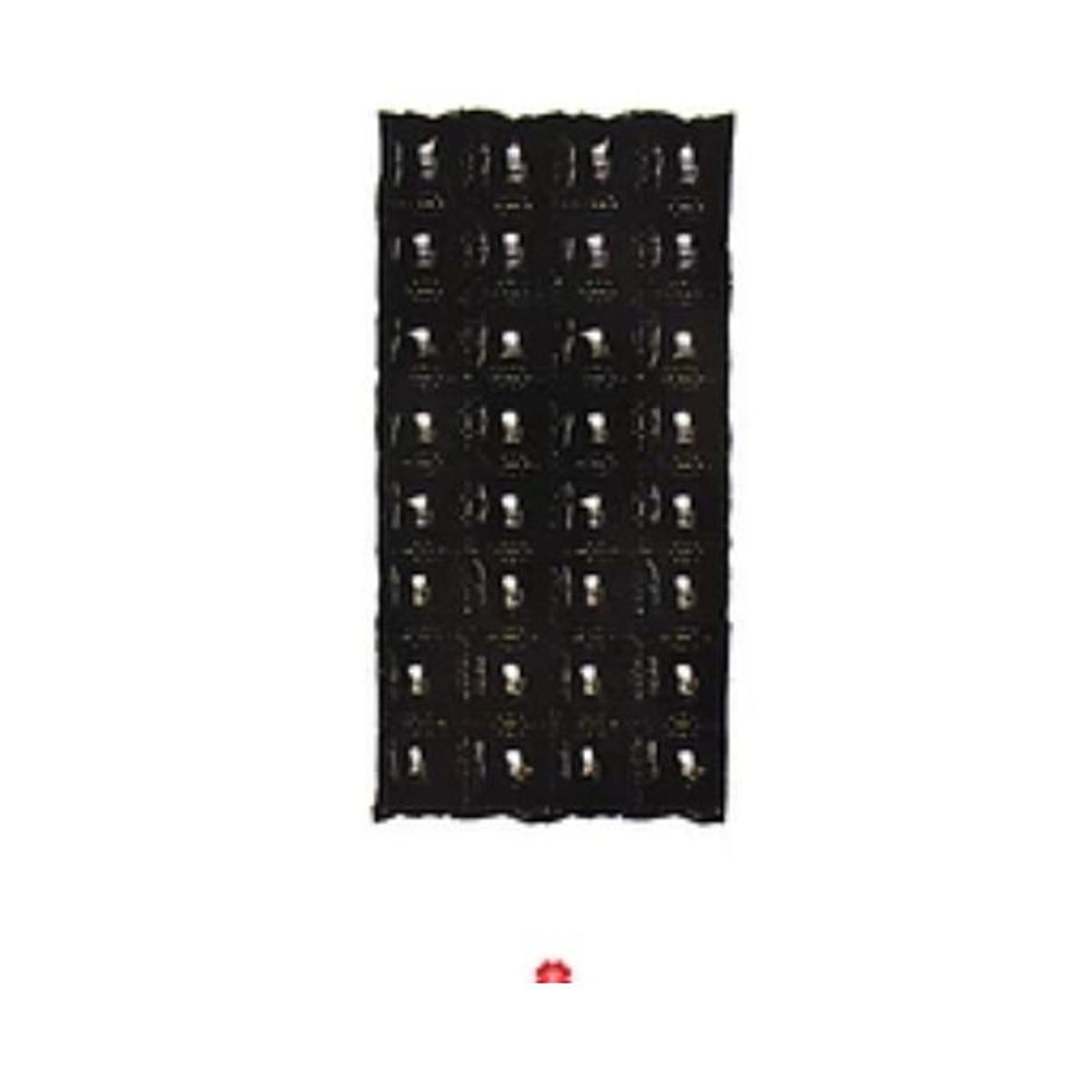 GENERICO - Pared globo metálico negro 4 columnas 110x60cm