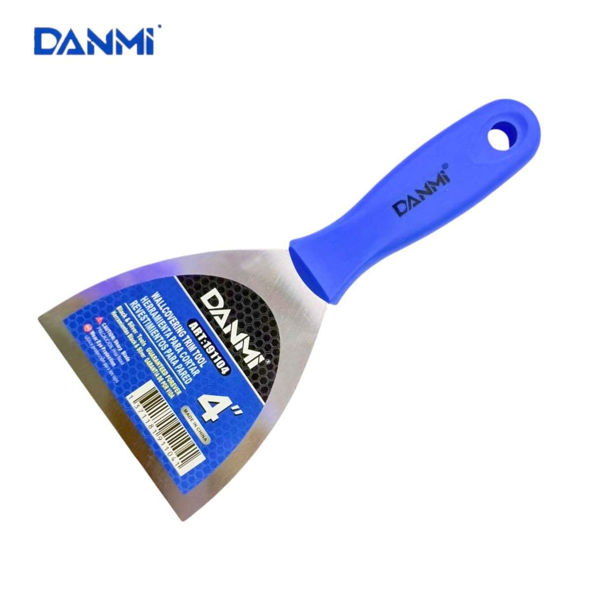 DANMI - Paleta Raspadora De Masilla De Acero Inoxidable De 4 Pulgada