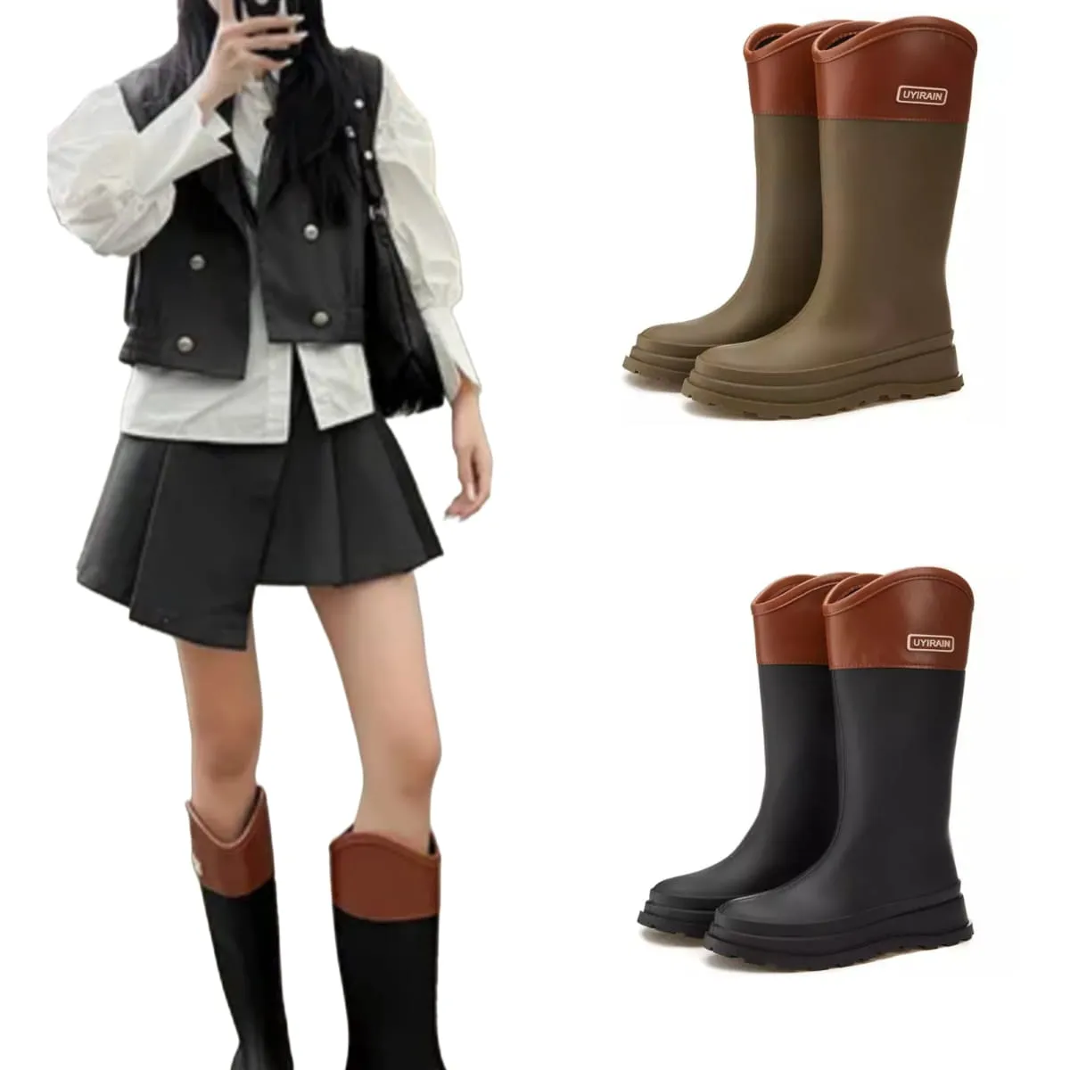 OMAS - Botas De Lluvia  Mujer  Botas Altas Premium