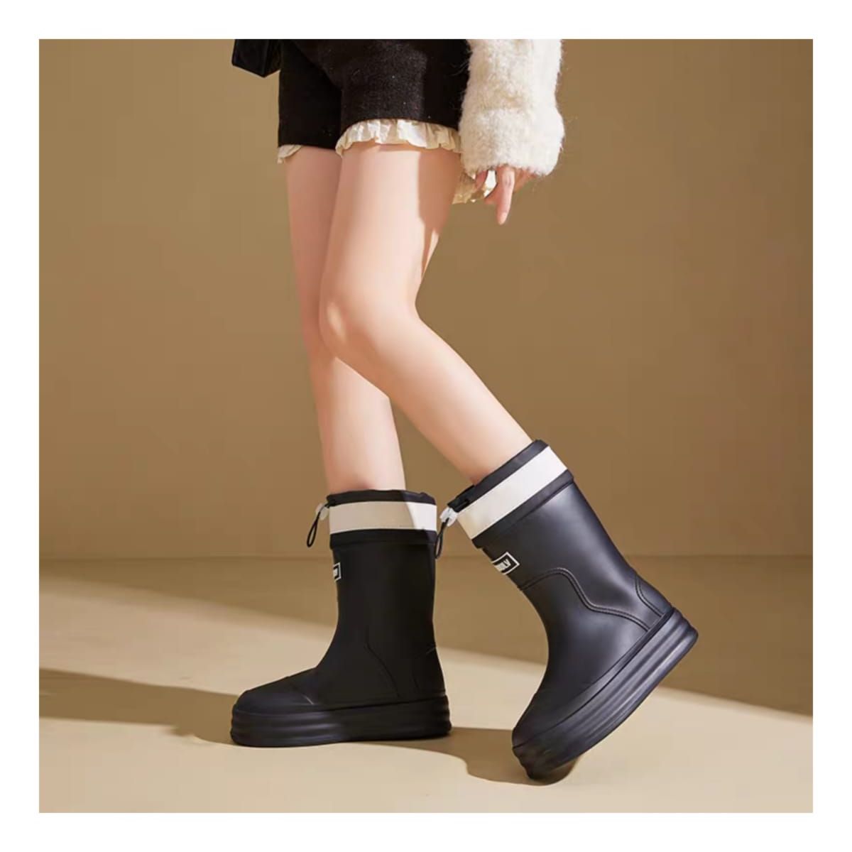 OMAS - Bota de Lluvia con Forro Térmico Botas Para La Lluvia