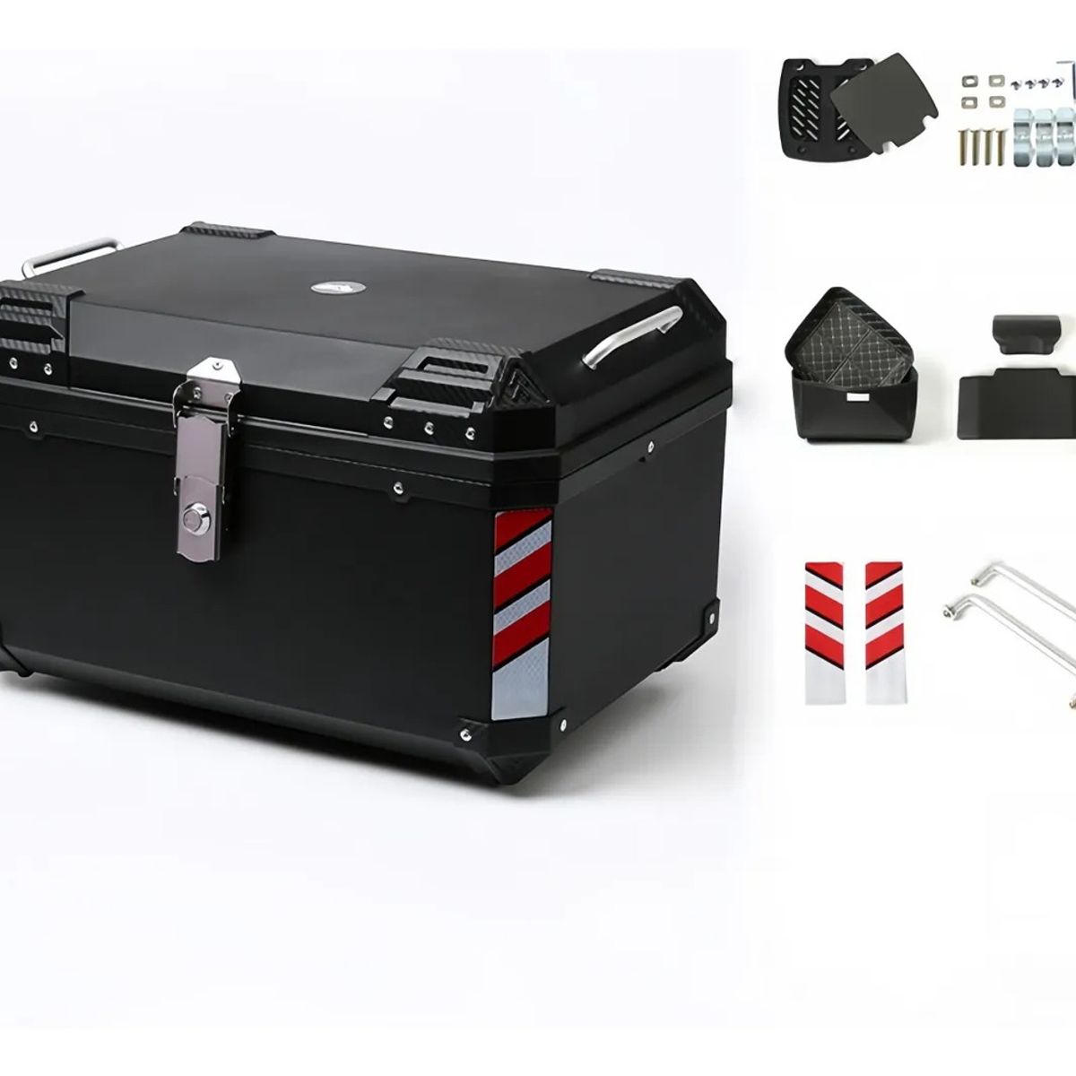 VIDA BUENAS - Maleta Moto 68 Litros Portatil - Capacidad 2 Cascos  1201