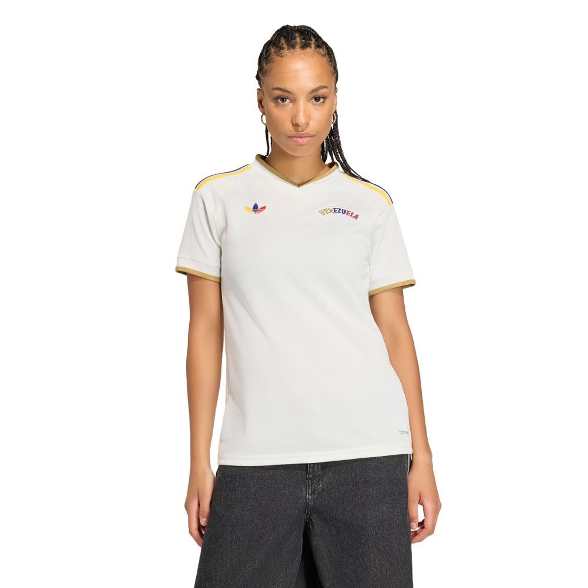ADIDAS - Polera Manga corta Fútbol Mujer