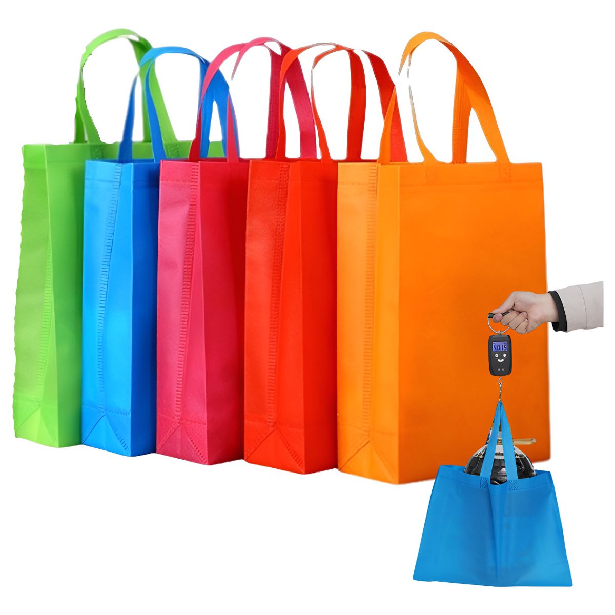 GENERICO - Pack Docena 5 Bolsa Ecológica Reutilizable