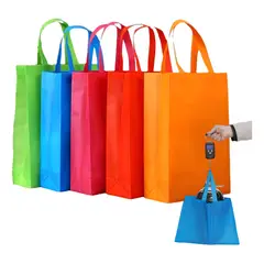 GENERICO - Pack Docena 5 Bolsa Ecológica Reutilizable