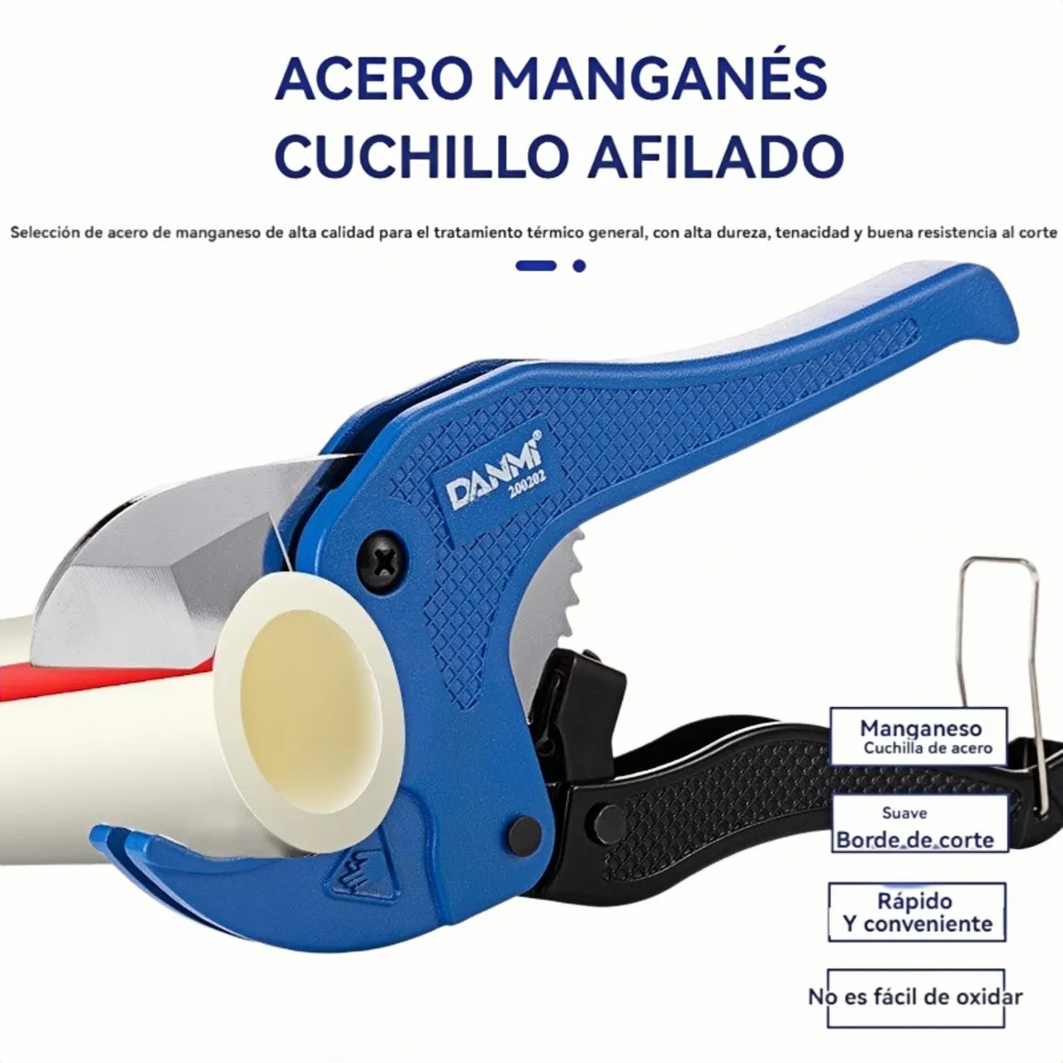DANMI - Danmi Professional Tijera Cortadora De Tubo Pvc Y Plastico