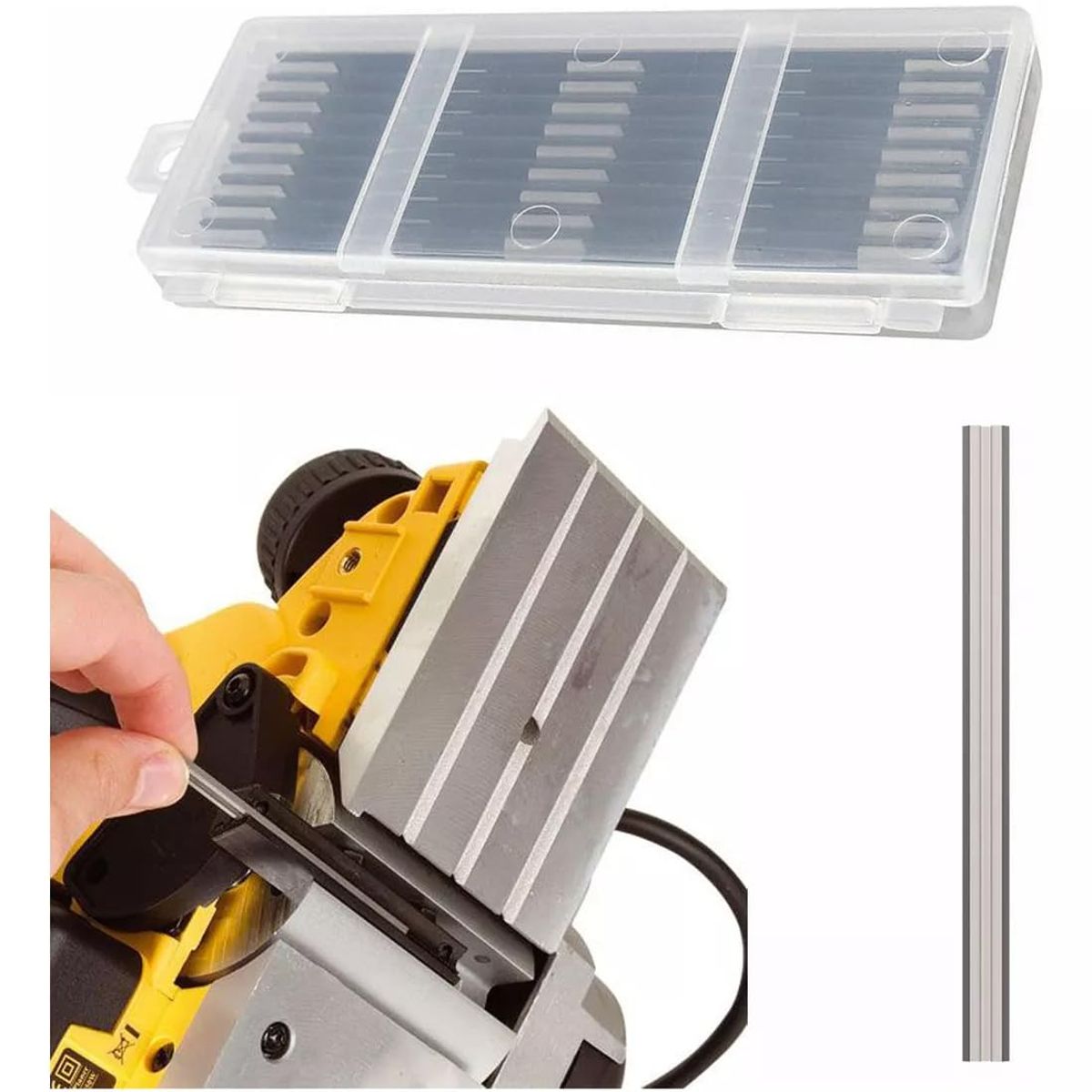 KUANGYE - Cuchillas Repuesto Cepillo Eléctrico Compatible Con Einhell makita 10 Pcs