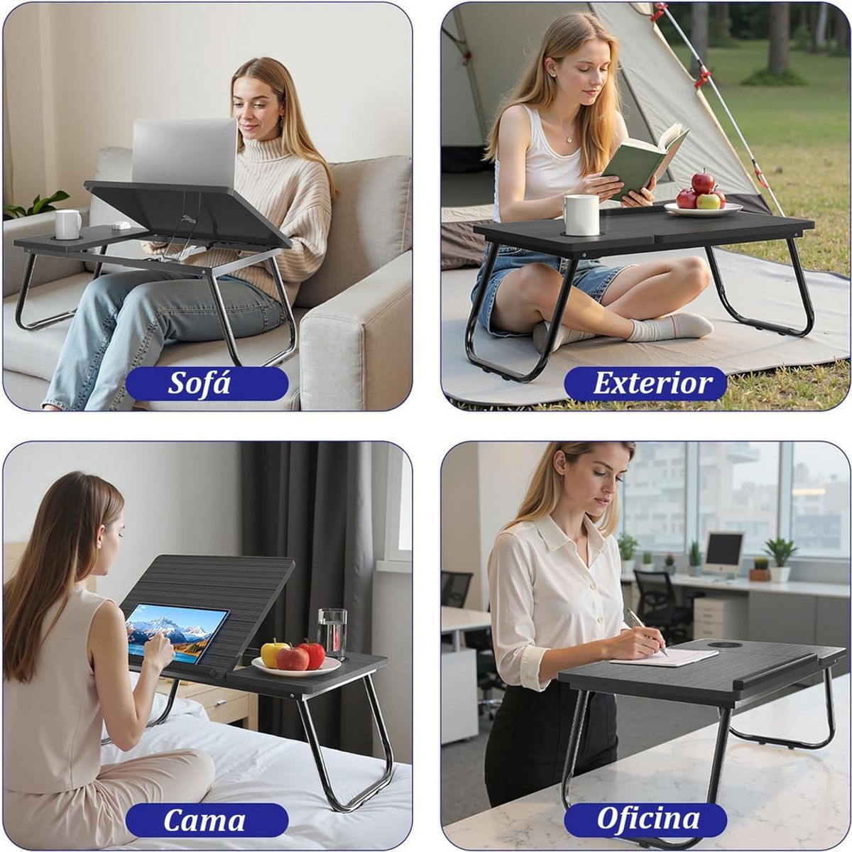 GENERICO - Portátil Mesa Plegable Soporte Para Laptop Con 5 Ajustable