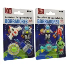 GENERICO - Goma de Borrar Astronauta Coleccionable - 12 paquetes por caja
