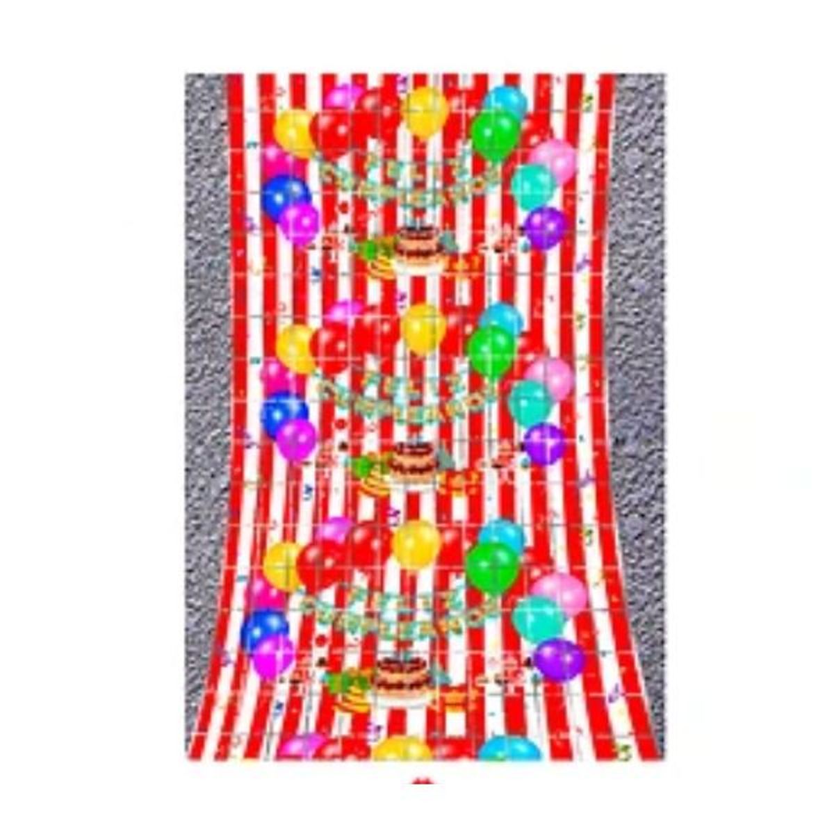 GENERICO - Cortina Feliz cumpleaños 100x200cm Normal 1.250 Por mayo