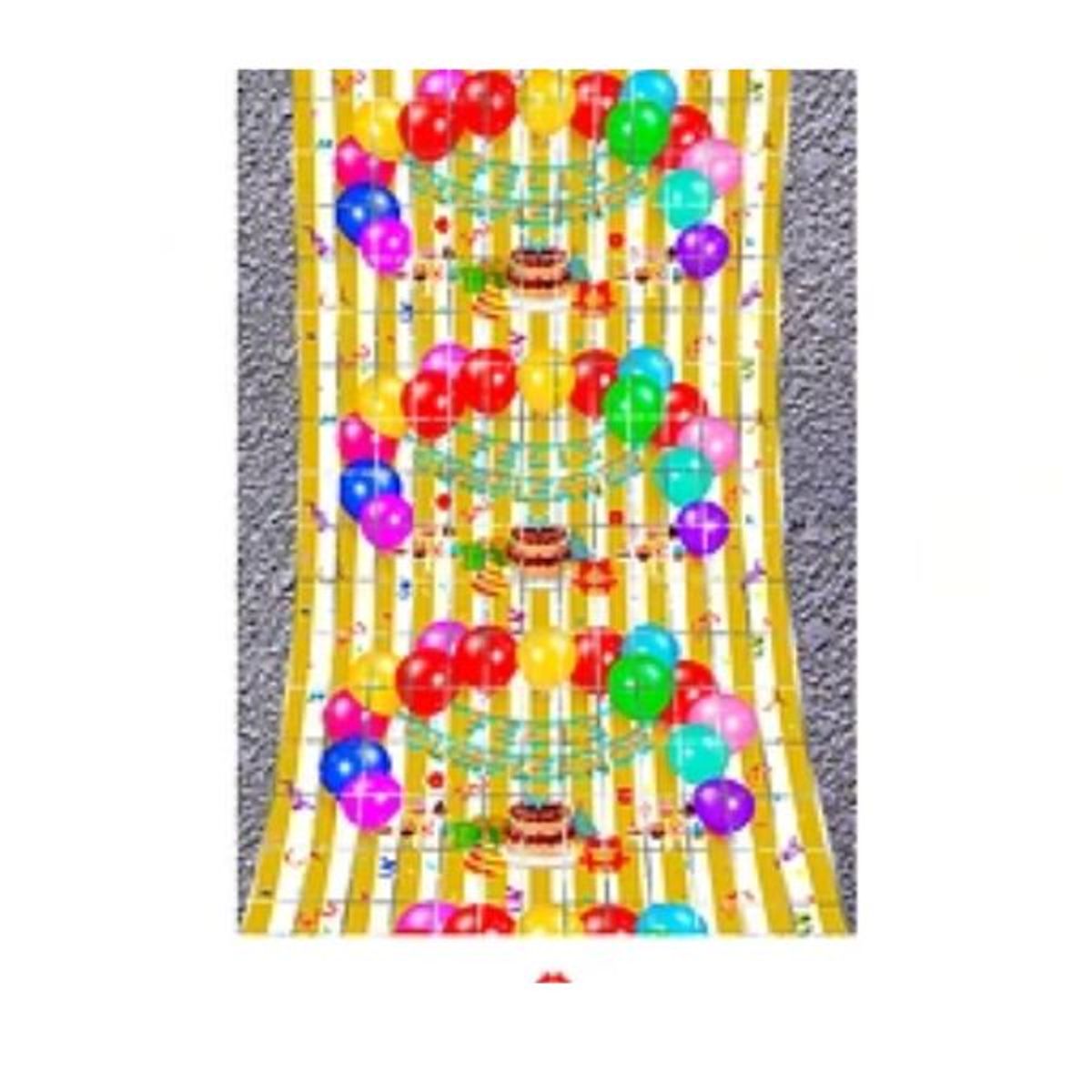 GENERICO - Cortina de feliz cumpleaños 100x200cm