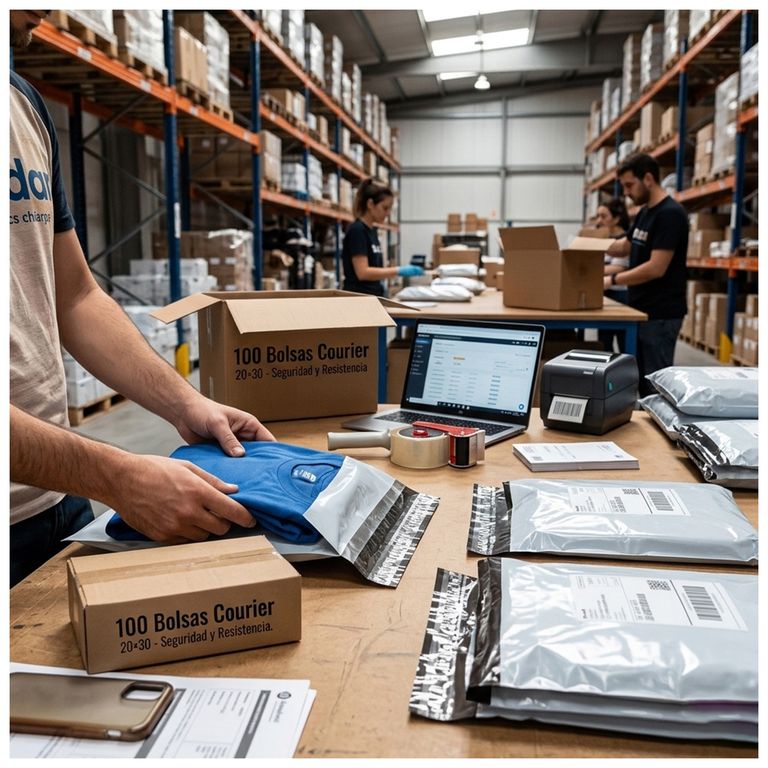 1000 Bolsas Courier 20x30: Seguridad y Resistencia