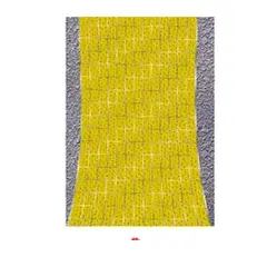 GENERICO - Cortina metalico dorada con estrellas 100x200cm
