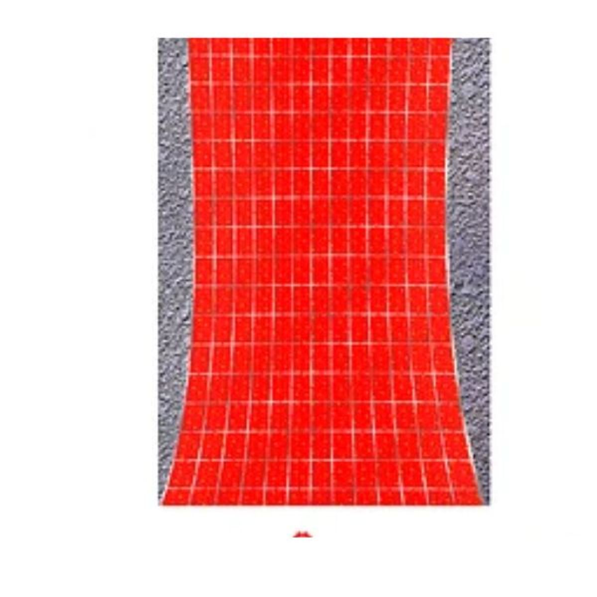 GENERICO - Cortina metalica roja con estrellas 100x200cm