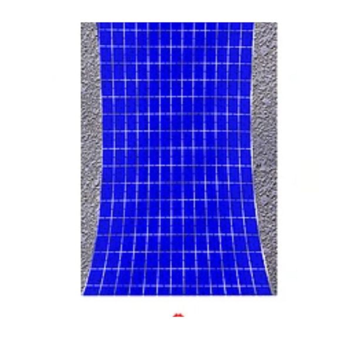 GENERICO - Cortina metalica azul con estrellas 100x200cm